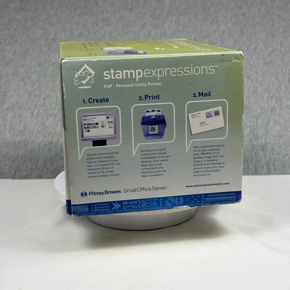 Pitney Bowes Stamp Expressions Personal Utility Printer PUP Model 770-8 New Box